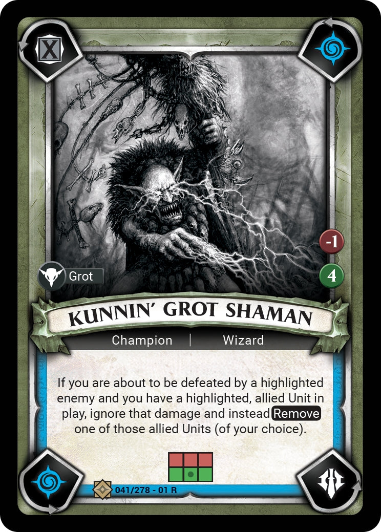 Kunnin’ Grot Shaman (Claimed) (WHAOSC) - Warhammer Age of Sigmar Champions TCG Single
