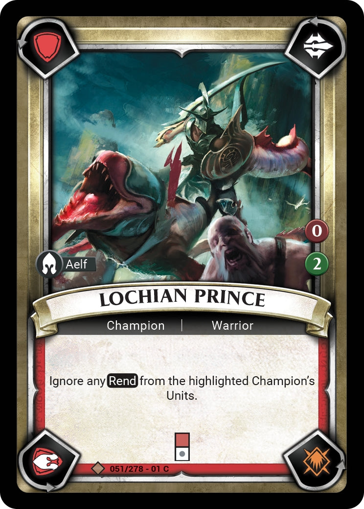 Lochian Prince (Claimed) (WHAOSC) - Warhammer Age of Sigmar Champions TCG Single