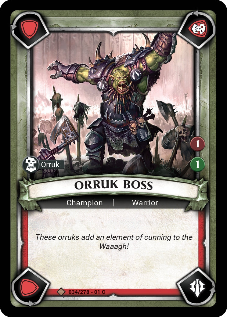Orruk Boss (Claimed) (WHAOSC) - Warhammer Age of Sigmar Champions TCG Single