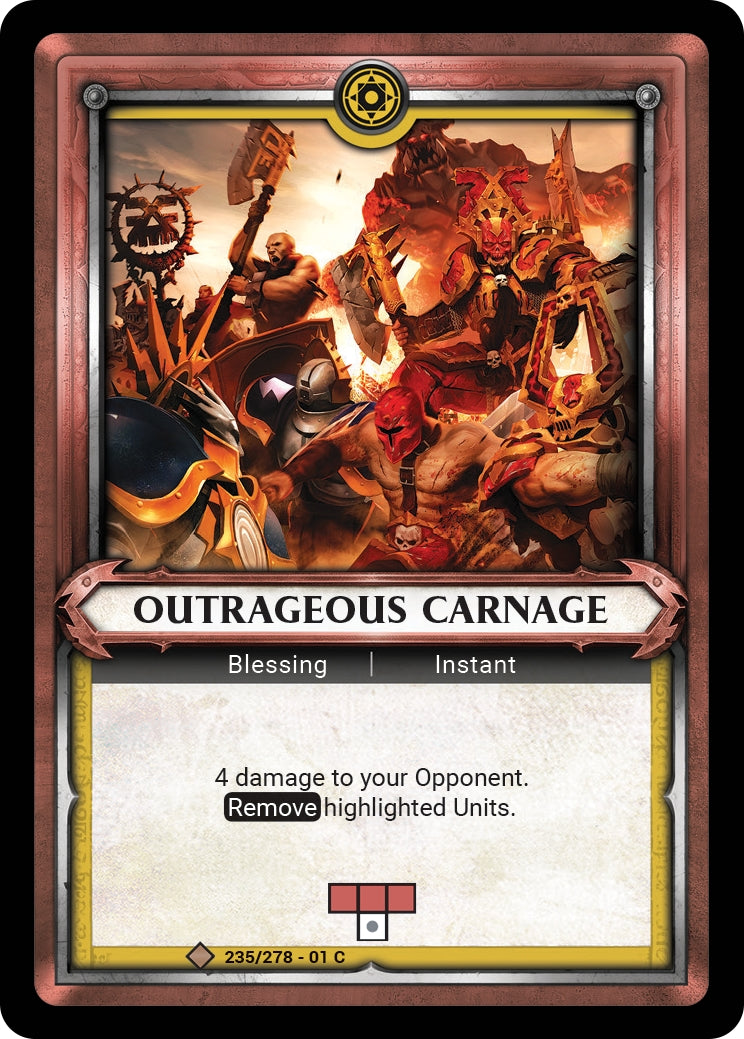Outrageous Carnage (Unclaimed) (WHAOSC) - Warhammer Age of Sigmar Champions TCG Single