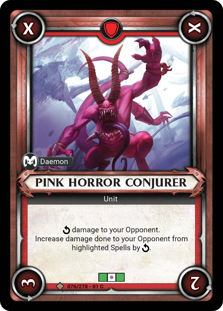 Pink Horror Conjurer (Claimed) (WHAOSC) - Warhammer Age of Sigmar Champions TCG Single