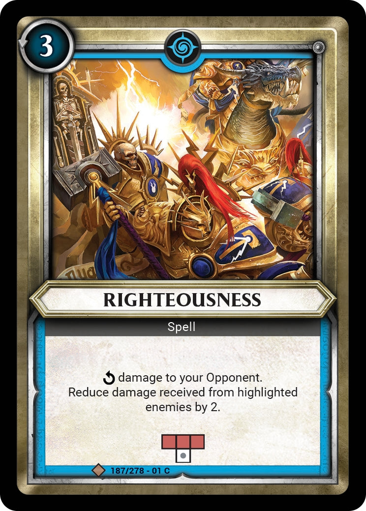 Righteousness (Claimed) (WHAOSC) - Warhammer Age of Sigmar Champions TCG Single