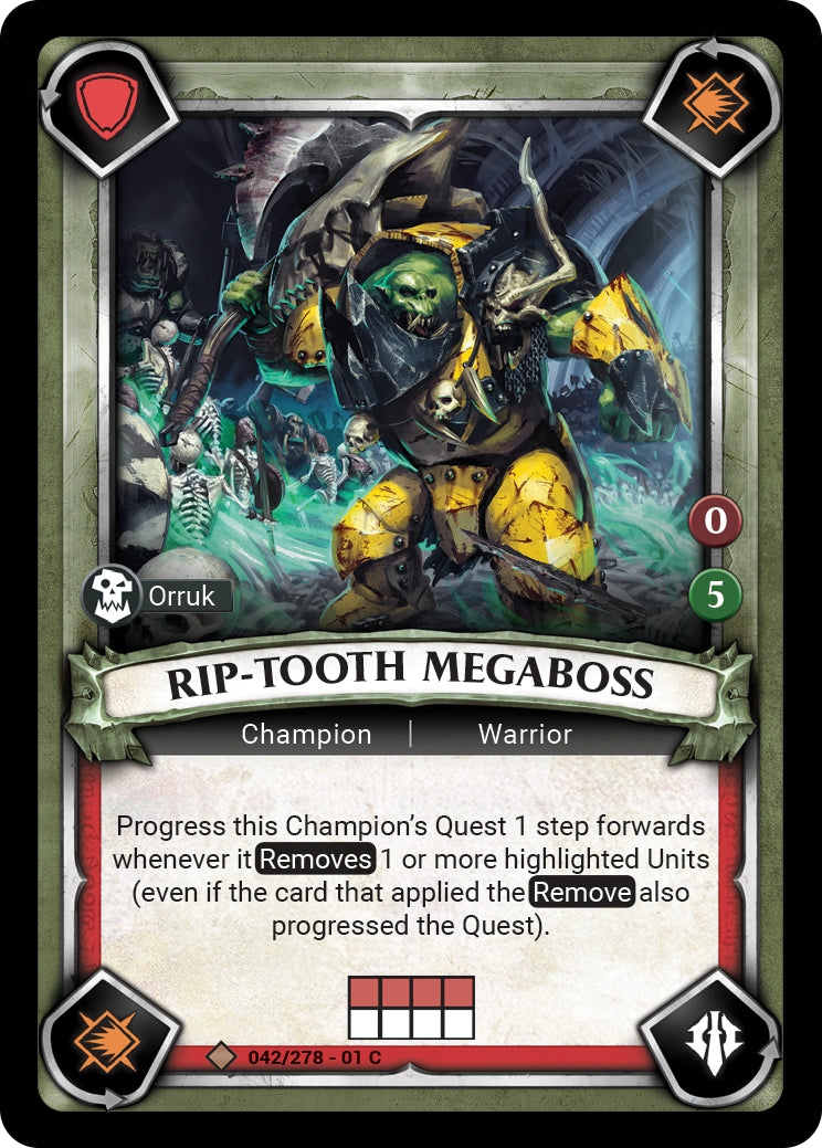Rip-Tooth Megaboss (Unclaimed) (WHAOSC) - Warhammer Age of Sigmar Champions TCG Single