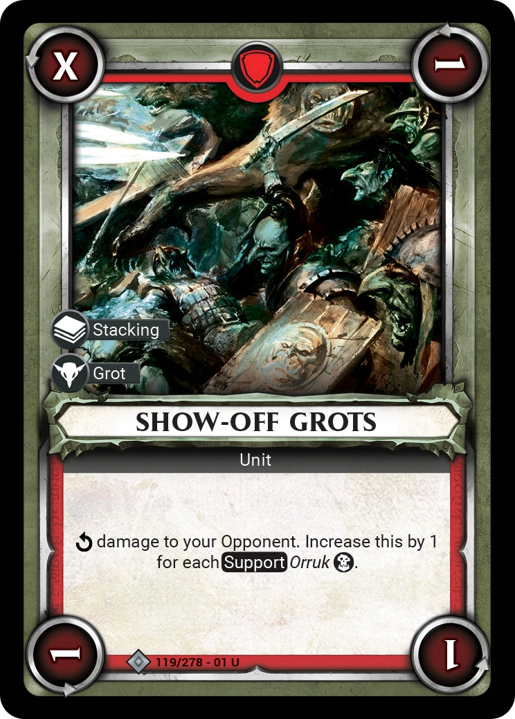 Show-Off Grots (Unclaimed) (WHAOSC) - Warhammer Age of Sigmar Champions TCG Single