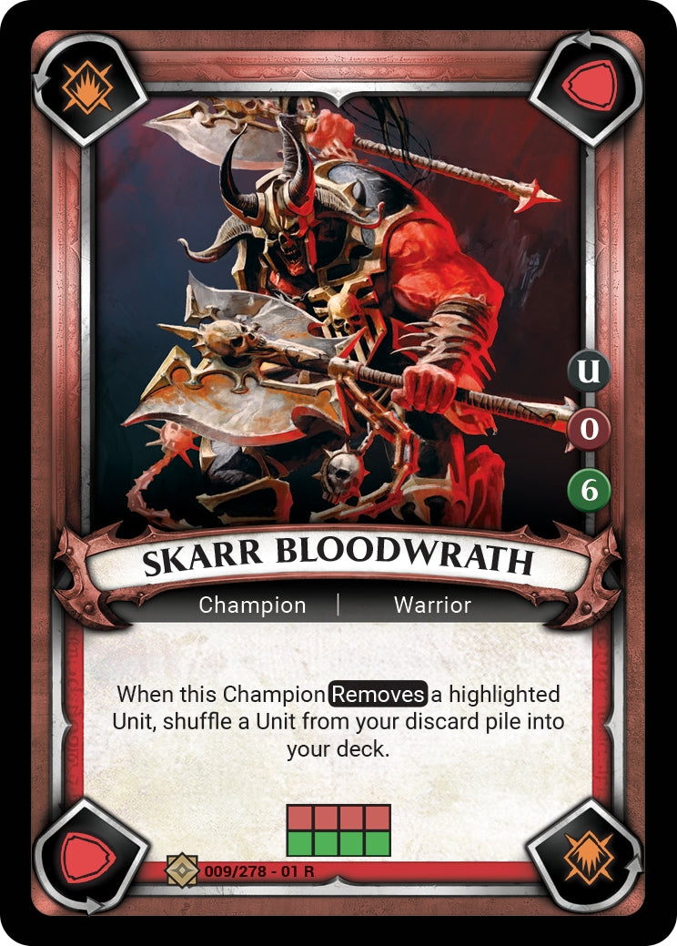 Skarr Bloodwrath (Unclaimed) (WHAOSC) - Warhammer Age of Sigmar Champions TCG Single