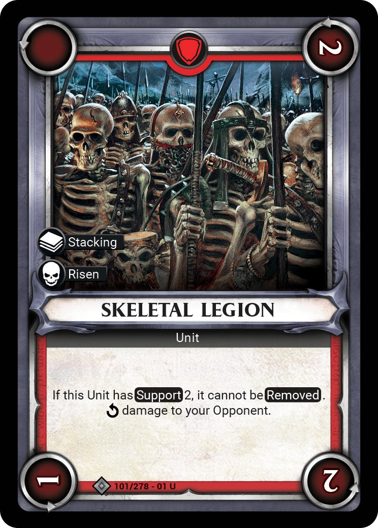 Skeletal Legion (Unclaimed) (WHAOSC) - Warhammer Age of Sigmar Champions TCG Single
