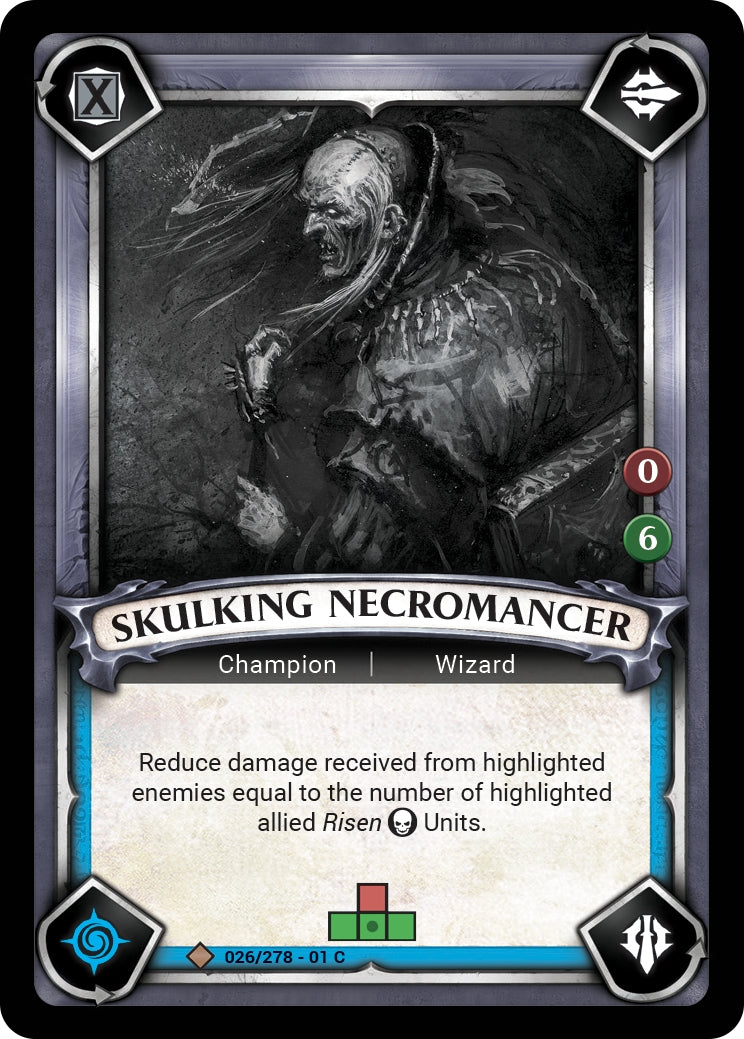 Skulking Necromancer (Claimed) (WHAOSC) - Warhammer Age of Sigmar Champions TCG Single