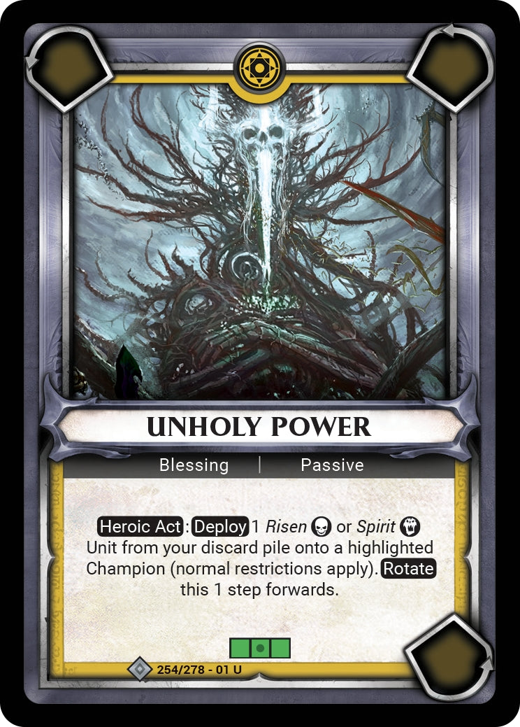 Unholy Power (Claimed) (WHAOSC) - Warhammer Age of Sigmar Champions TCG Single
