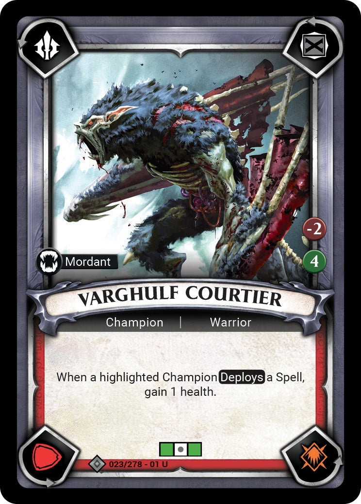 Varghulf Courtier (Unclaimed) (WHAOSC) - Warhammer Age of Sigmar Champions TCG Single