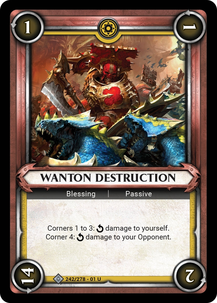 Wanton Destruction (Unclaimed) (WHAOSC) - Warhammer Age of Sigmar Champions TCG Single