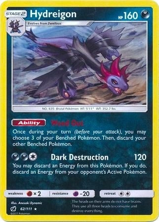 Image for Hydreigon - 62/111 (Cracked Ice Holo) (062/111) (Deck Exclusives) - Pokemon