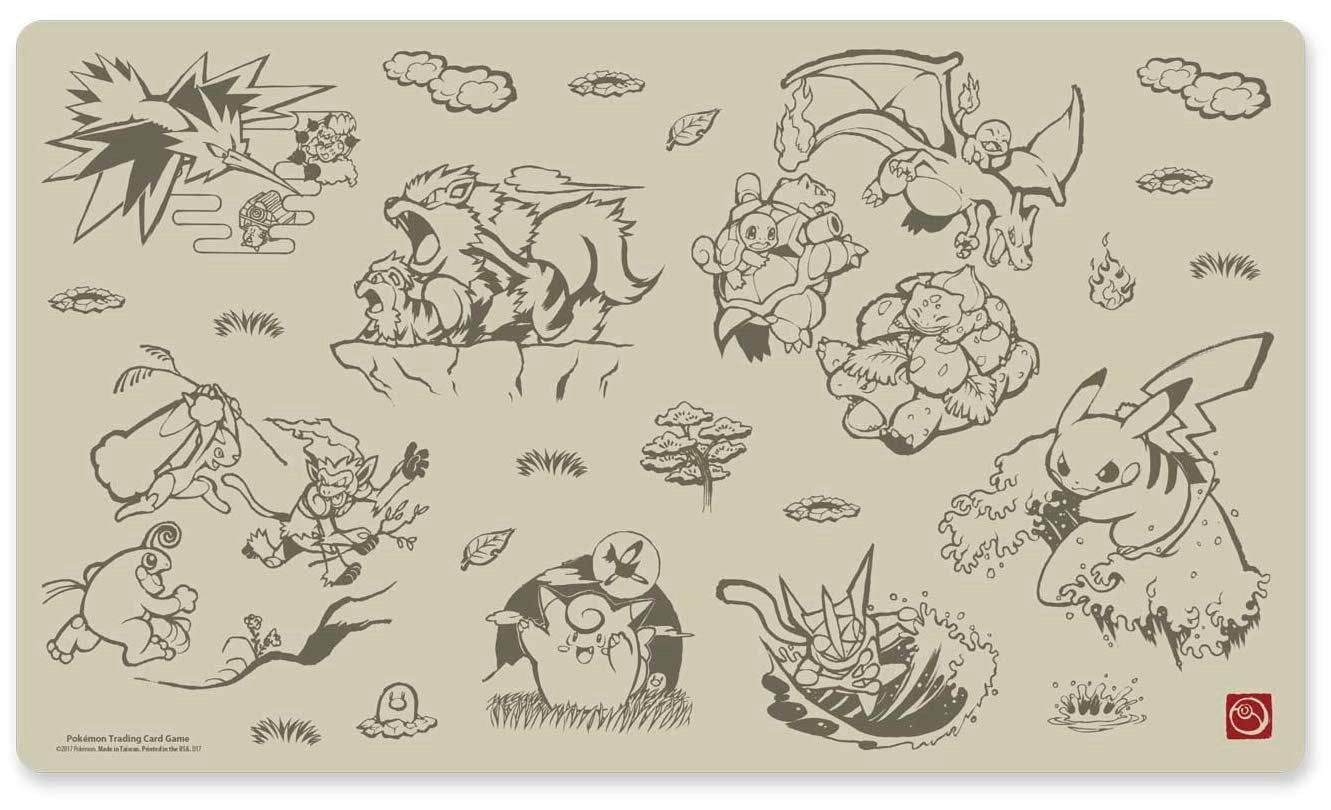 Pokemon TCG: Pikachu Scroll Painting Playmat - Playmats Sealed