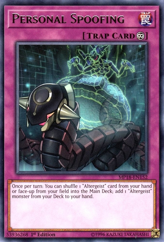Personal Spoofing (18152) (MP18) - YuGiOh Single
