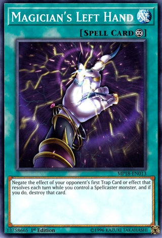 Magician’s Left Hand (18013) (MP18) - YuGiOh Single