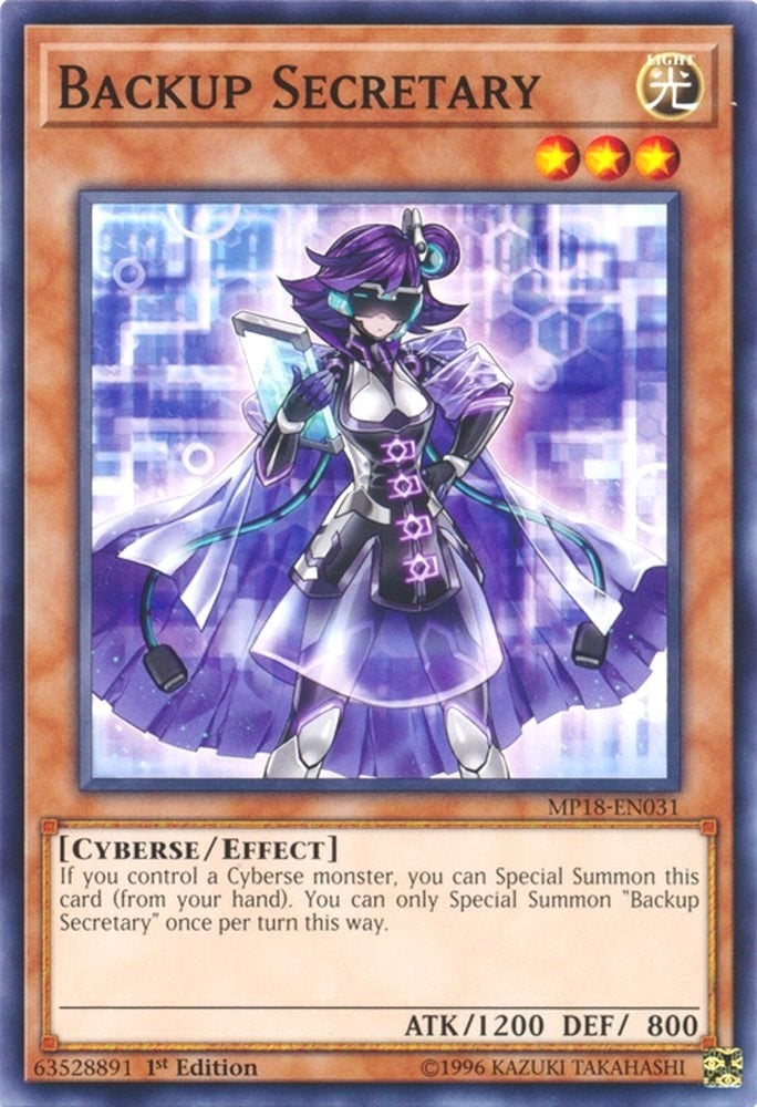 Backup Secretary (18031) (MP18) - YuGiOh Single