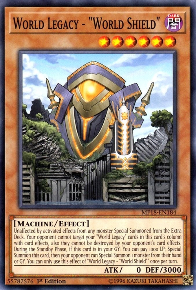 World Legacy - ’World Shield’ (18184) (MP18) - YuGiOh Single