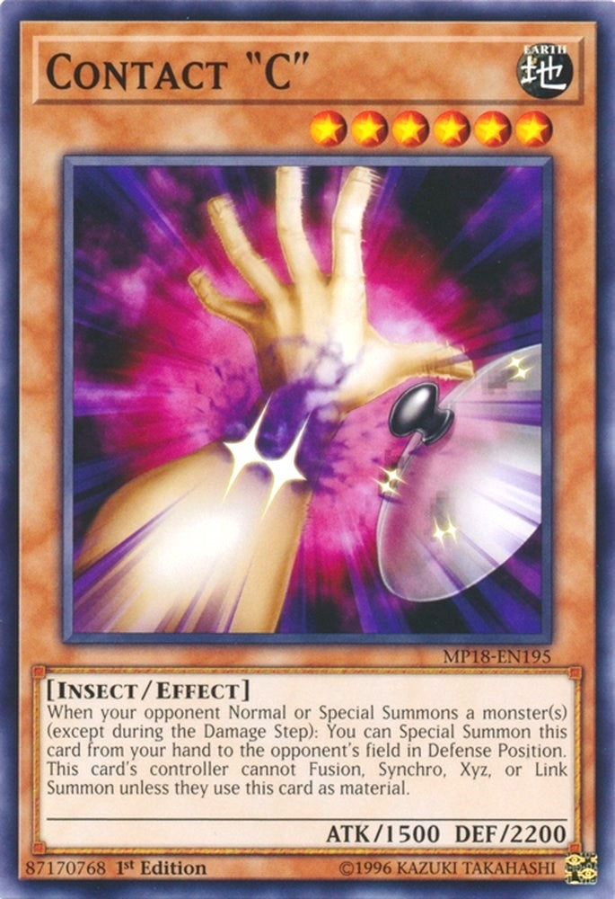 Contact ’C’ (18195) (MP18) - YuGiOh Single
