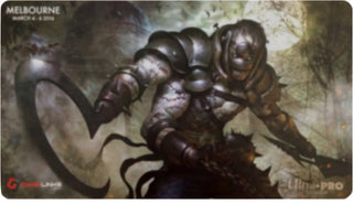 Magic Grand Prix 2016 Playmat: Melbourne (Version 4) - Deathsworth - Lius Lasahido Commissioned Artwork - Playmats