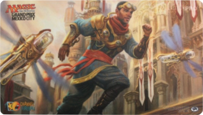 Magic Grand Prix 2017 Playmat: Mexico City (Version 2) - Maverick Thopterist - Playmats Sealed