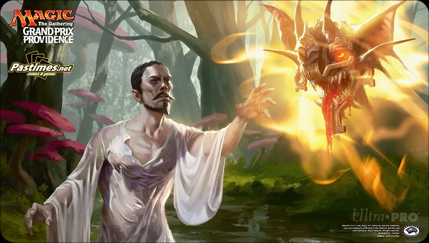 Magic Grand Prix 2017 Playmat: Providence (Version 1) - Arguel’s Blood Fast & Temple of Aclazotz - Playmats Sealed