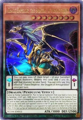 Chaos Emperor the Dragon of Armageddon (UR) (11) - YuGiOh Single