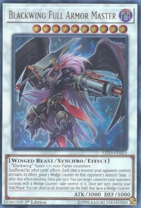 Blackwing Full Armor Master (3023) (LED3) - YuGiOh Single