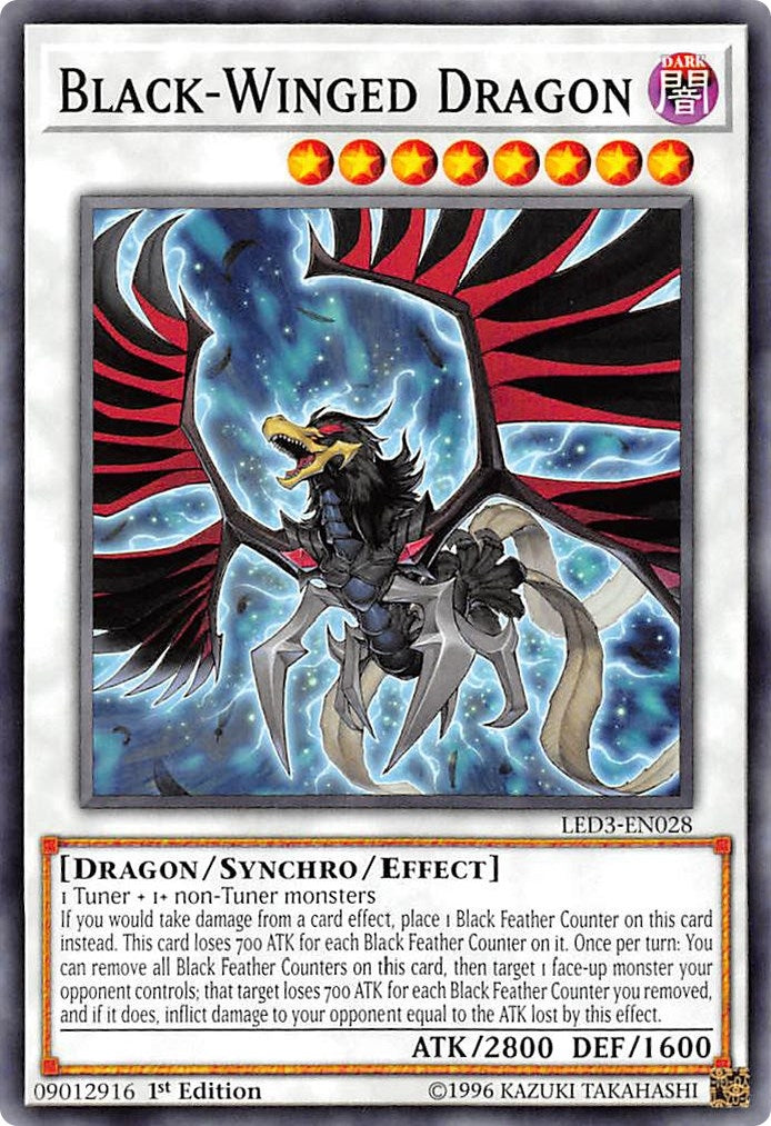 Black-Winged Dragon (3028) (LED3) - YuGiOh Single