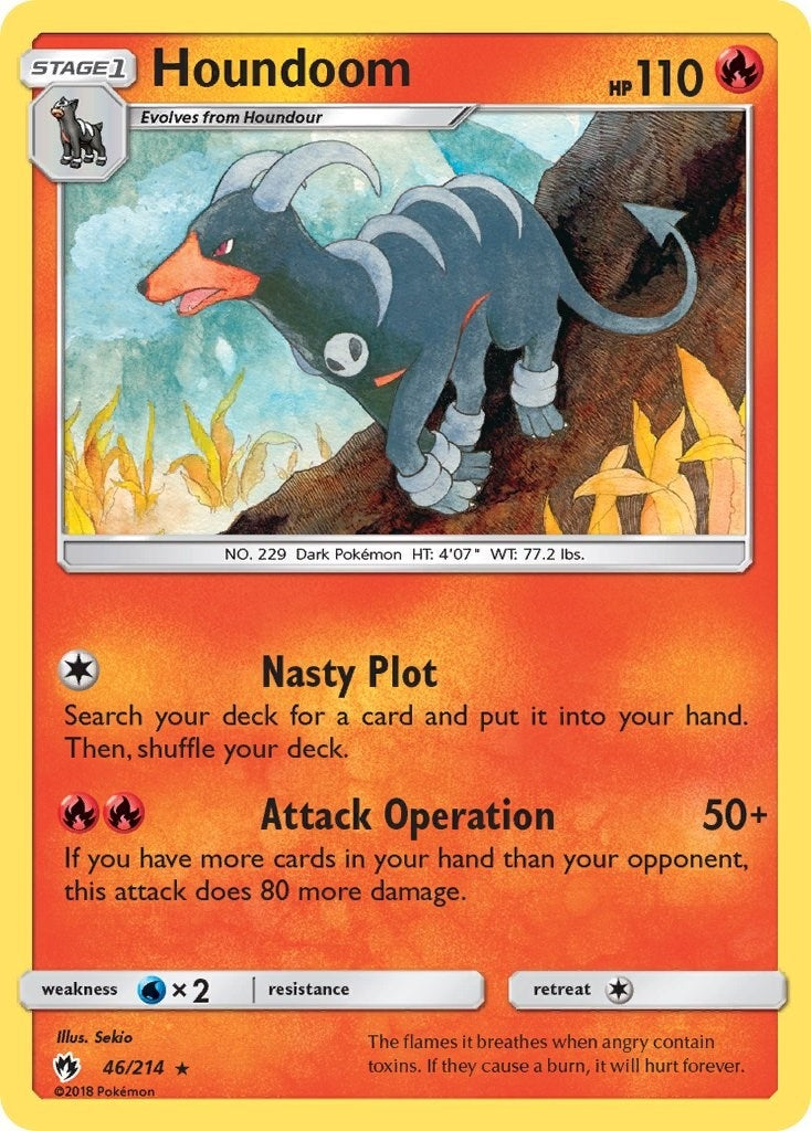 Image for Houndoom (46/214) (SM - Lost Thunder) - Pokemon