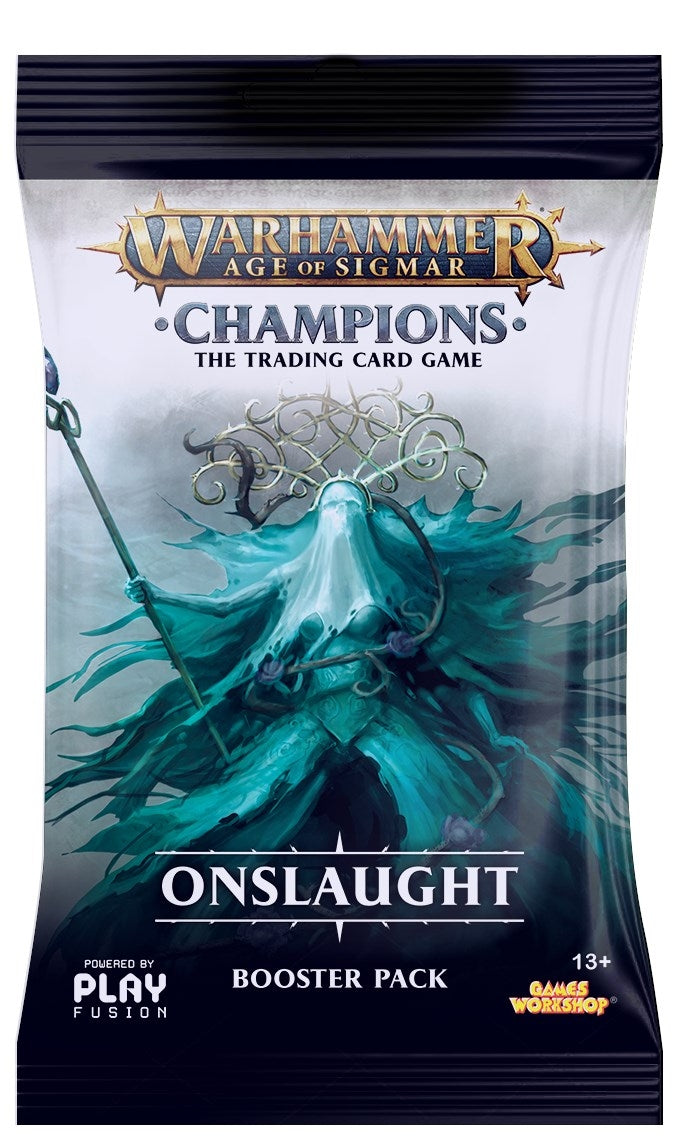 Warhammer: Age of Sigmar - Champions: Onslaught Booster Pack (WHAOSCO) - Warhammer Age of Sigmar Champions TCG Sealed