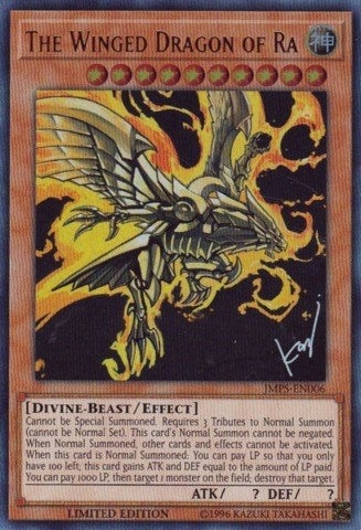 The Winged Dragon of Ra (JMPS-EN006) (6) (SJMP) - YuGiOh Single
