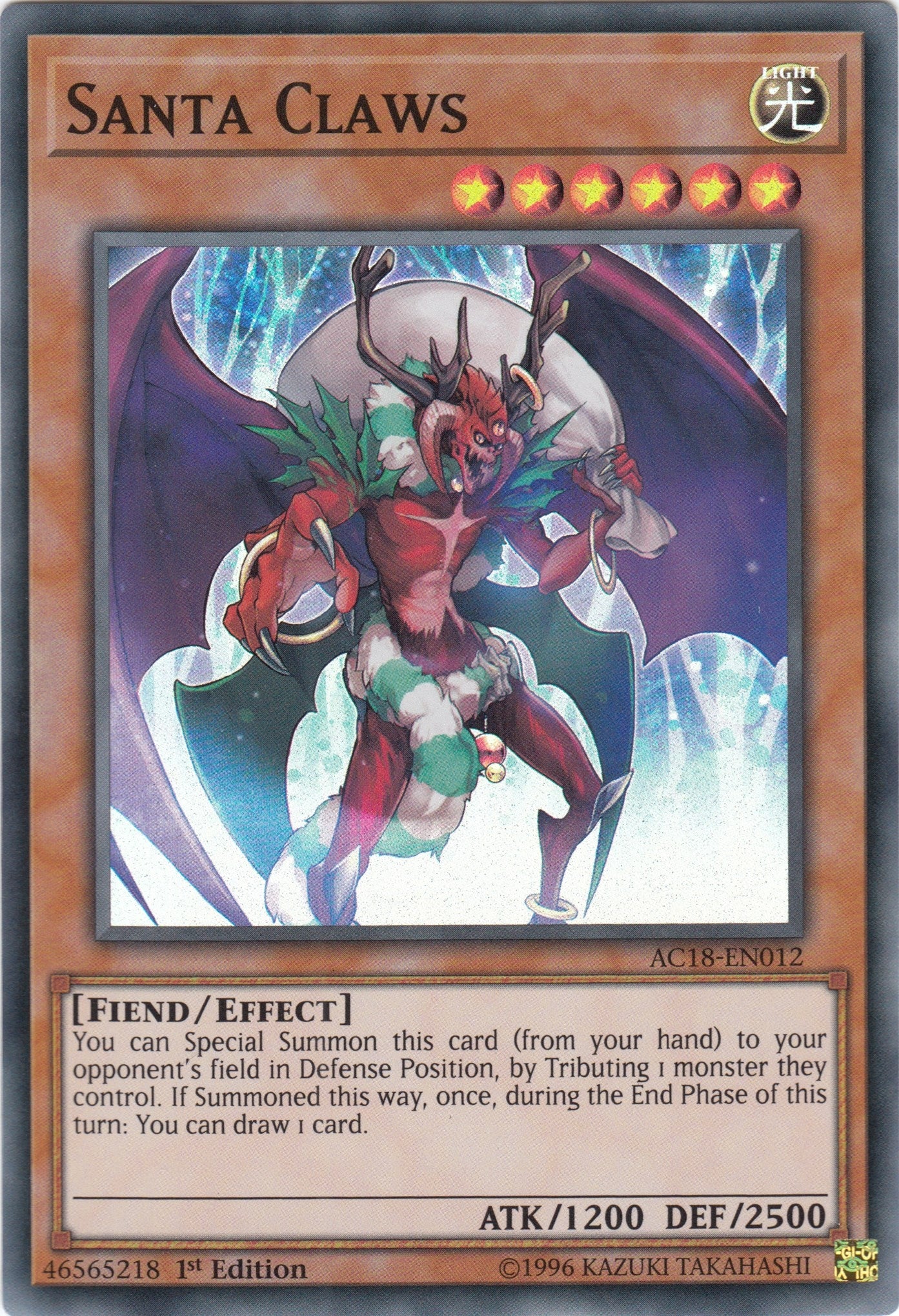 Santa Claws (18012) (AC18) - YuGiOh Single