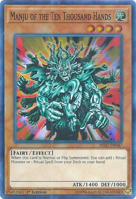 Manju of the Ten Thousand Hands (47) (HISU) - YuGiOh Single