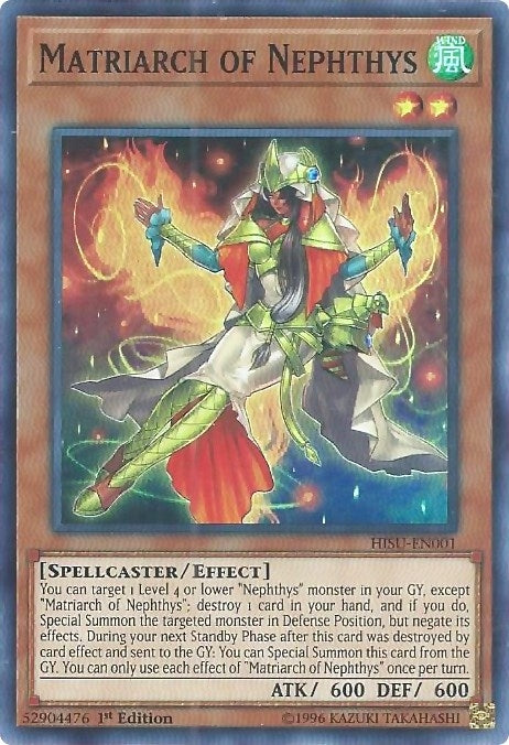 Matriarch of Nephthys (1) (HISU) - YuGiOh Single