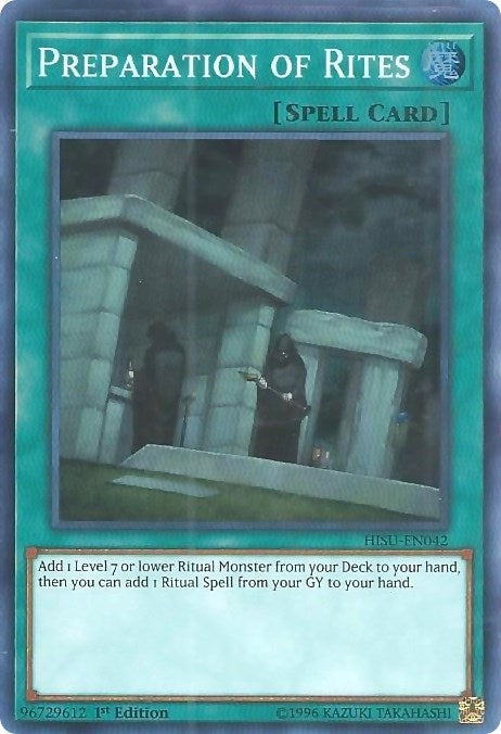Preparation of Rites (42) (HISU) - YuGiOh Single