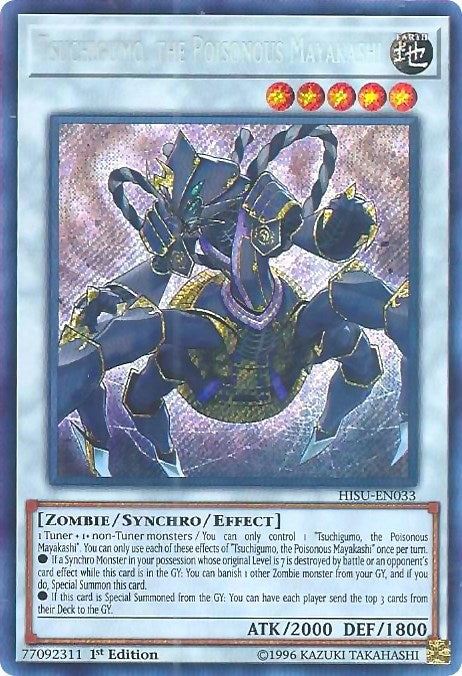 Tsuchigumo the Poisonous Mayakashi (33) (HISU) - YuGiOh Single