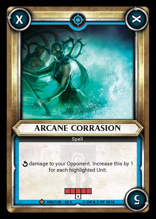 Arcane Corrasion (Unclaimed) (WHAOSCO) - Warhammer Age of Sigmar Champions TCG Single