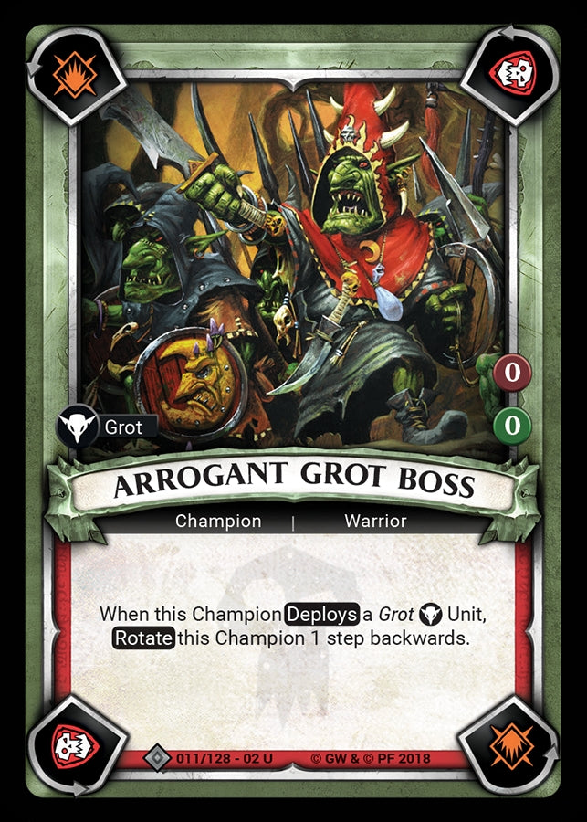 Arrogant Grot Boss (Claimed) (WHAOSCO) - Warhammer Age of Sigmar Champions TCG Single