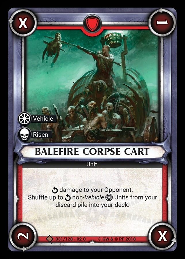 Balefire Corpse Cart (Claimed) (WHAOSCO) - Warhammer Age of Sigmar Champions TCG Single