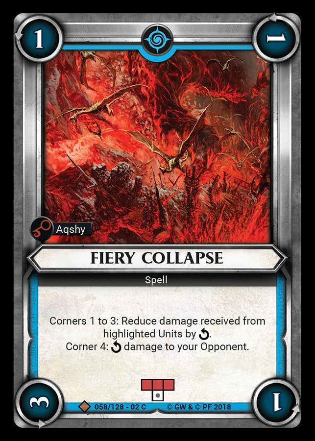 Fiery Collapse (Claimed) (WHAOSCO) - Warhammer Age of Sigmar Champions TCG Single