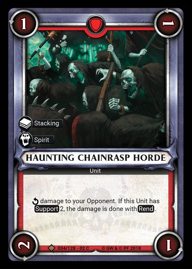Haunting Chainrasp Horde (Claimed) (WHAOSCO) - Warhammer Age of Sigmar Champions TCG Single