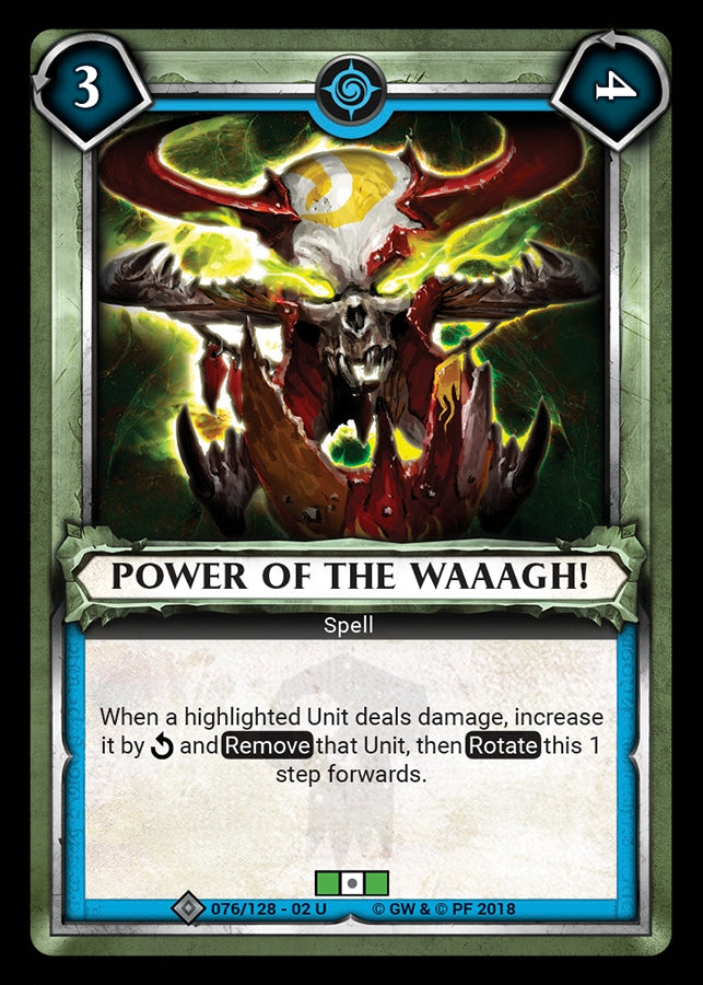 Power of the Waaagh! (Unclaimed) (WHAOSCO) - Warhammer Age of Sigmar Champions TCG Single