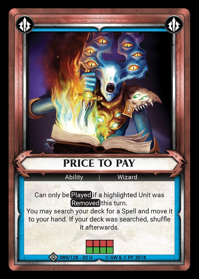 Price to Pay (Unclaimed) (WHAOSCO) - Warhammer Age of Sigmar Champions TCG Single