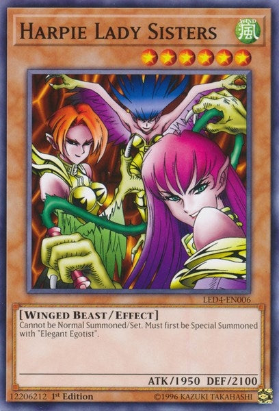 Harpie Lady Sisters (4006) (LED4) - YuGiOh Single