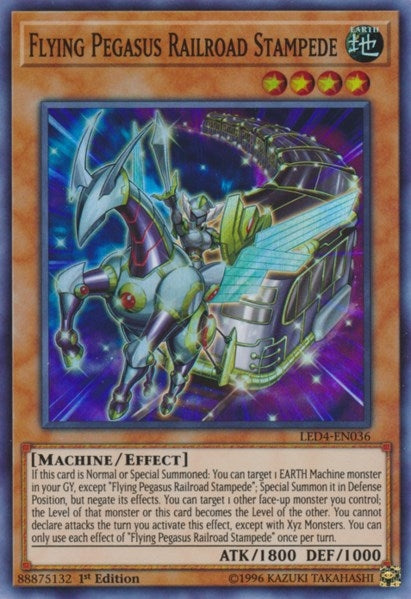 Flying Pegasus Railroad Stampede (4036) (LED4) - YuGiOh Single