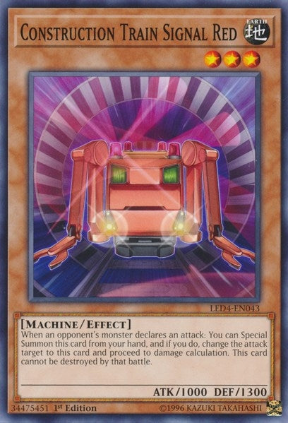 Construction Train Signal Red (4043) (LED4) - YuGiOh Single
