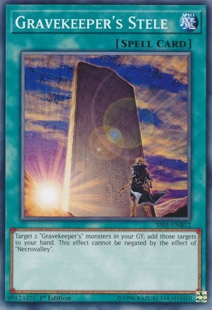 Gravekeeper’s Stele (112) (SS01) - YuGiOh Single