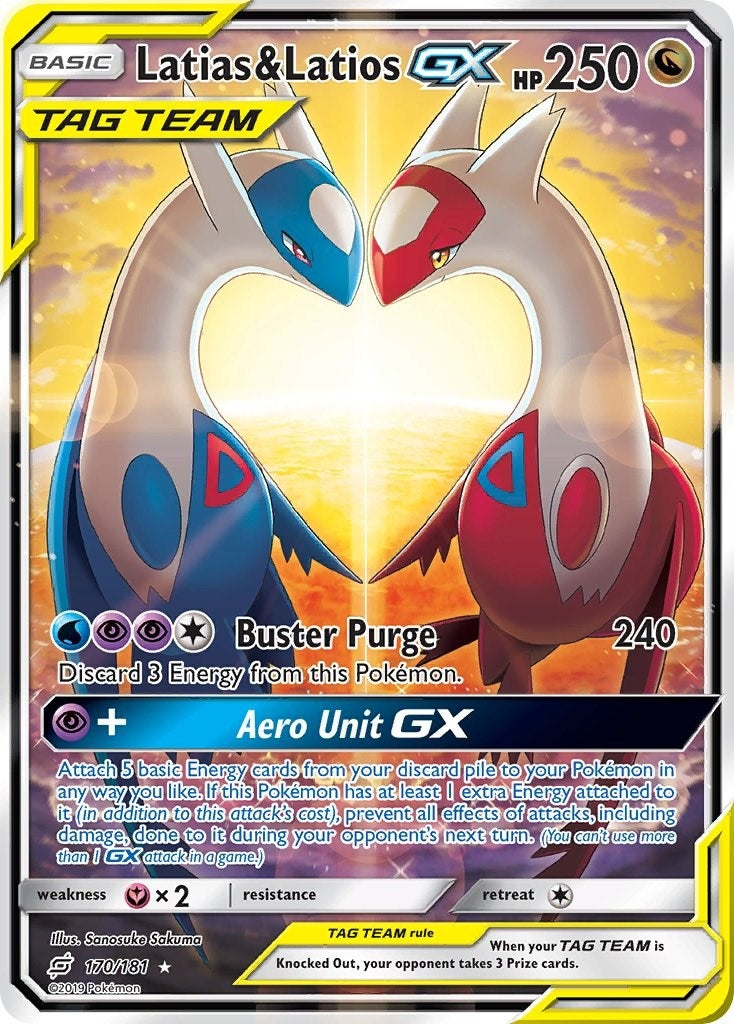 Image for Latias & Latios GX (Alternate Full Art) (170/181) (SM - Team Up) - Pokemon