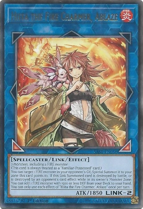 Hiita the Fire Charmer Ablaze (56) (SAST) - YuGiOh Single