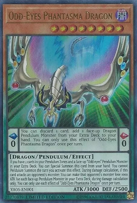 Odd-Eyes Phantasma Dragon (5001) (YA01) - YuGiOh Single