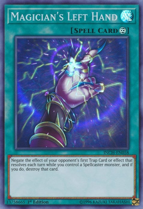 Magician’s Left Hand (58) (INCH) - YuGiOh Single